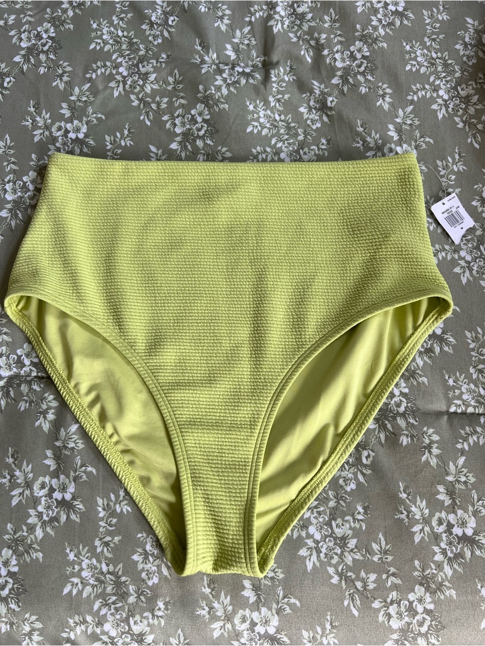 Old Navy Women's High-Waist Bikini Bottoms in Lime